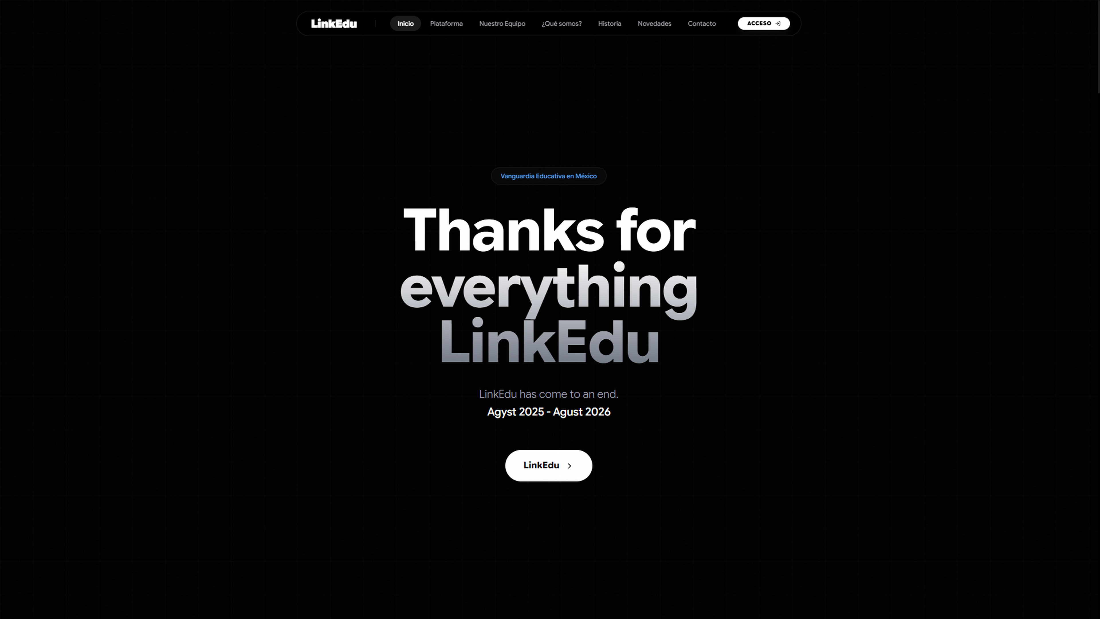 LinkEdu has come to an end.